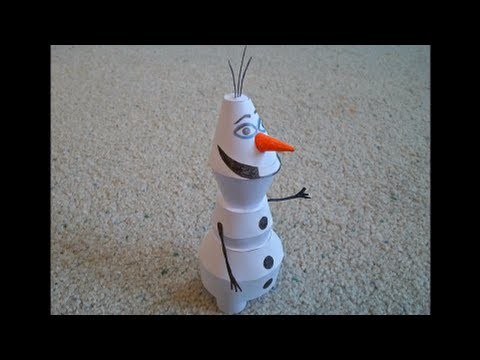 Paper Model of Olaf the Snowman from the Movie "Frozen"