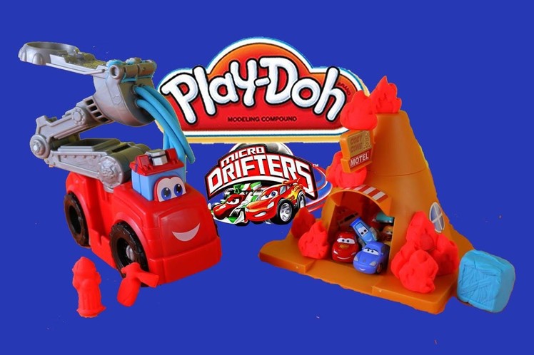 Play-Doh Boomer The Fire Truck Playdough Diggin' Rigs Cozy Cone Fire Cars Micro Drifters 2014