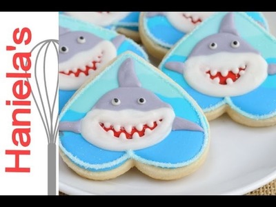 Decorated Shark Cookies Tutorial
