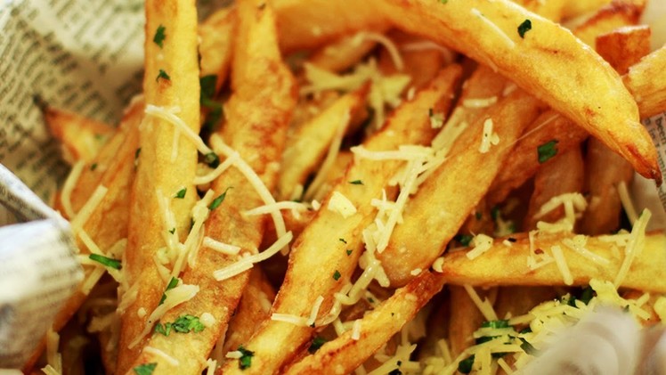 Fries Recipe | How To Make Crispy Garlic Fries