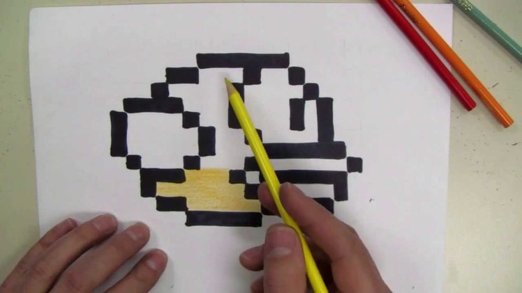How To Draw: Flappy Bird  8-Bit! - make your own graph paper