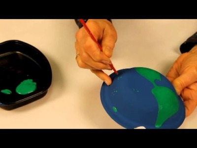 How to make a Globe with paper plates