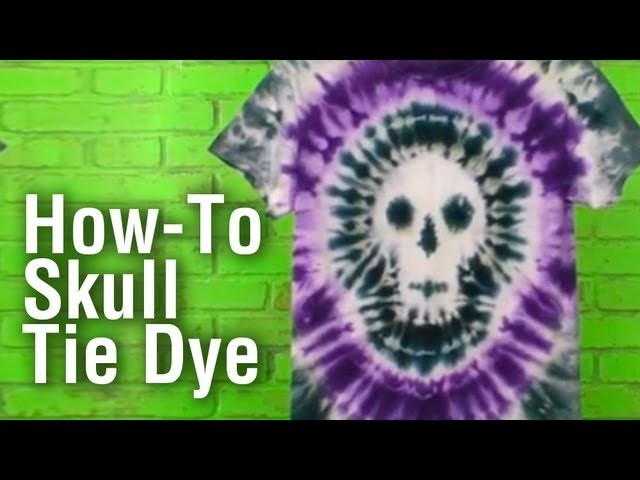 How-To Make a Tie Dye Skull Shirt