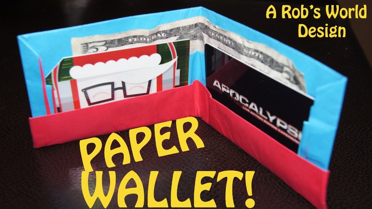 How to Make an Easy Paper Wallet! - Rob's World