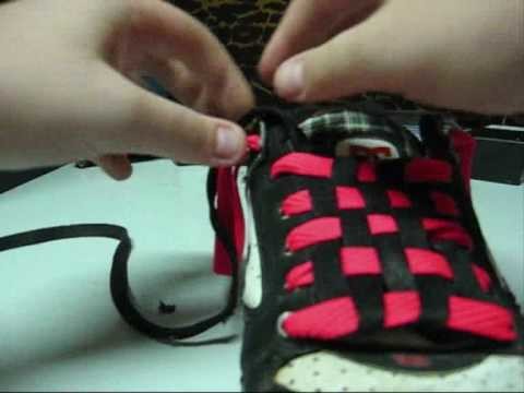 How to make checkerboard shoelaces