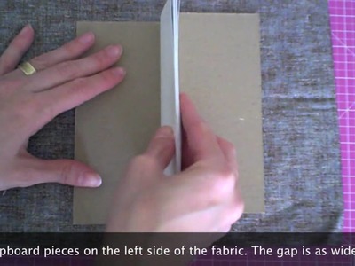 How To Make The Simplest Fabric Covered Mini Album
