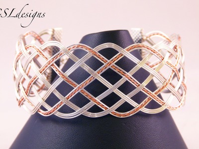 Open wire woven bracelet