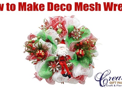 Part 1 Deco Mesh Tutorial For Beginners - Beginner How to Make a Deco Mesh Wreath
