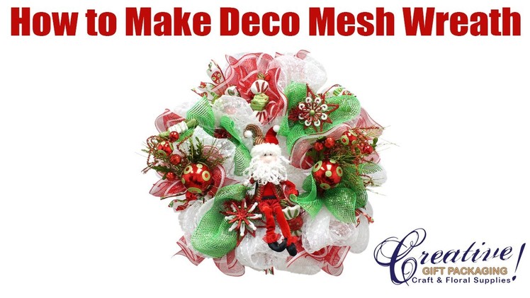 Part 1 Deco Mesh Tutorial For Beginners - Beginner How to Make a Deco Mesh Wreath