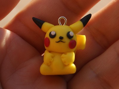 Pikachu Charm: Polymer Clay