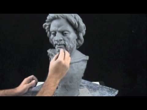 Sculpture demo - how to sculpt a portrait bust