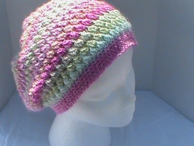 Slouchy Hat Featuring Meladoras Creations Butterfly Stitch
