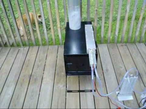 Very first Made in The USA Thermoelectric Wood Stove Generator