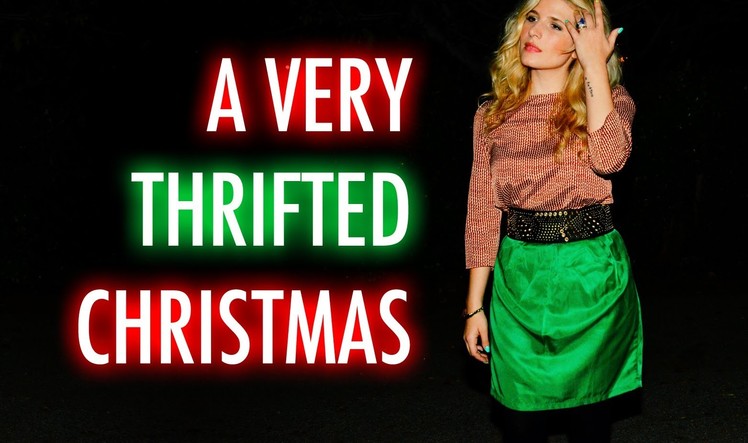 A Very Thrifted Christmas with Mr. Kate - Thrift Store Gifts, Decor and Outfit