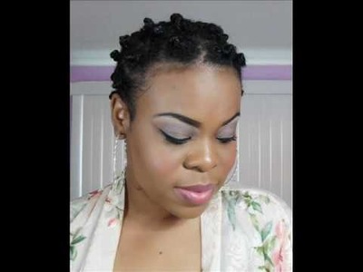 Bantu Knot Tutorial on Short Natural Hair - SimplYounique