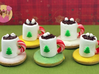 Christmas HOT COCOA TREATS - make mini hot chocolate cookie treats for santa with Charli & Ash