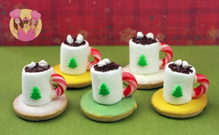 Christmas HOT COCOA TREATS - make mini hot chocolate cookie treats for santa with Charli & Ash