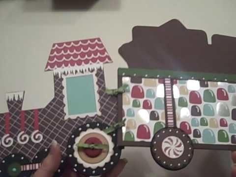 Gingerbread Train Card or Photo Holder