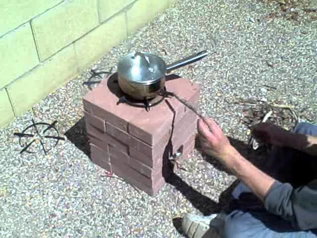 How to build a Rocket Stove using 16 20 or 24 bricks - powerful cooking edition