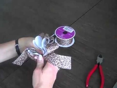 How to Make a Bow from Fabric Ribbon