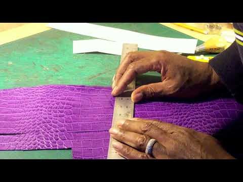 How to make a designer handbag. Purple Collar