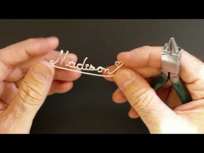 How to make a "Madison" Wire Name Necklace - Part 3