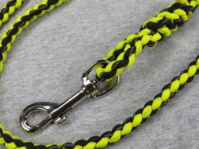 How to make a Reflective Paracord Dog Leash Tutorial (Paracord 101)