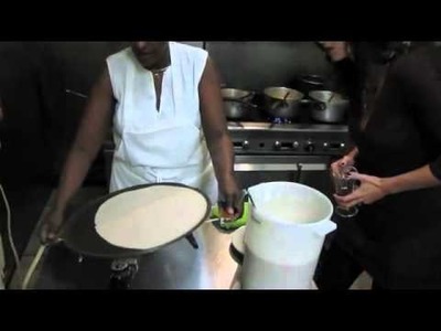 How to make Injera - Mesob Ethiopian Restaurant with Hot from the Kettle