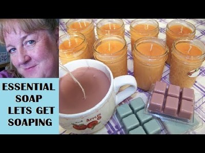 How to make Soy Candles and Tart Melts Tutorial with Essential Soap