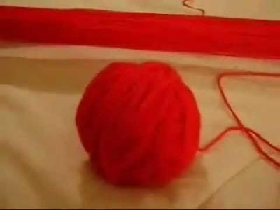 How to Roll a Ball of Yarn when you are alone.