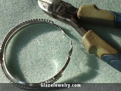 How to Turn a Hoop Earring into Bangle Bracelet