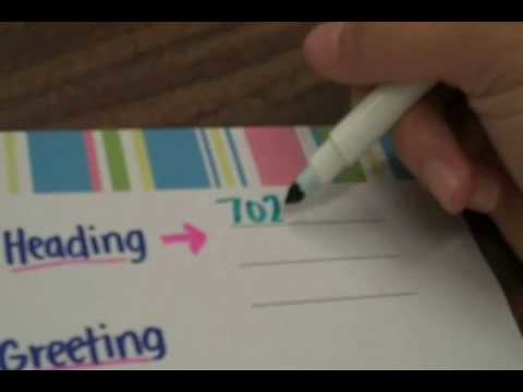 How to write a friendly letter! .wmv