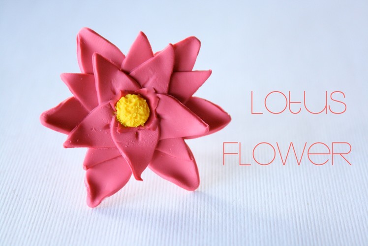 Lotus Flower - Polymer Clay Ring Tutorial