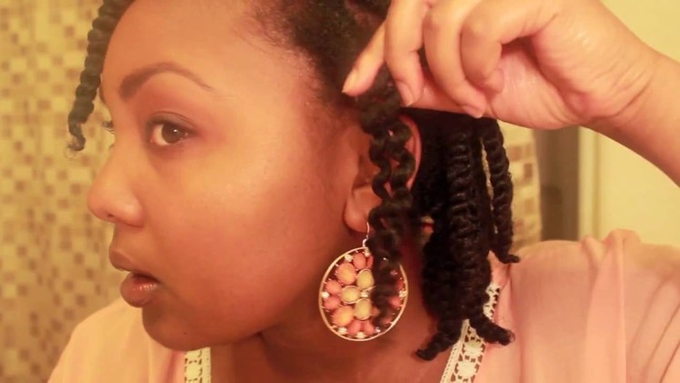 Natural Hair Dry Twist Out Tutorial