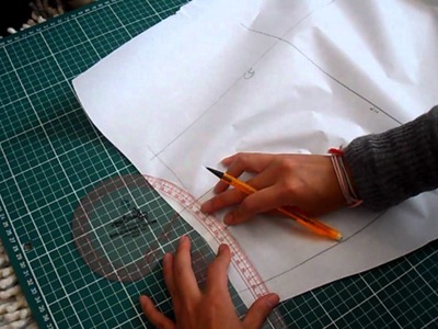 Pattern Cutting Tutorial: How To Transfer Draped Skirt Pattern Onto Paper
