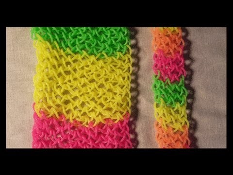 Twisted Dragon Scale cuff or Bracelet on the bracelet on the Rainbow loom