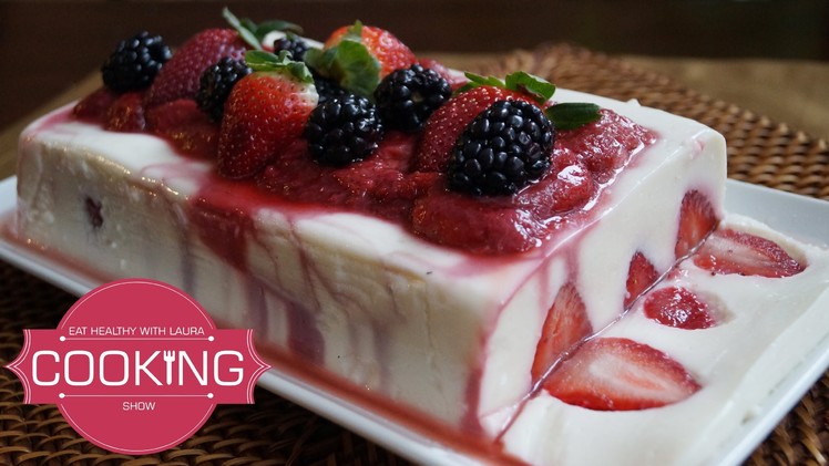 Yogurt Jello with Strawberry Jelly - 4th of July ideas