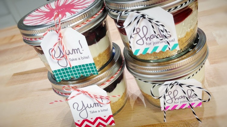 Decorating No Bake Cheesecake in a Jar with Jenn!
