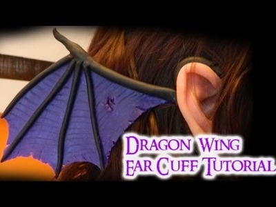Dragon Wing Ear Cuff (2 different styles) Polymer Clay Tutorial. Arcilla Polimérica