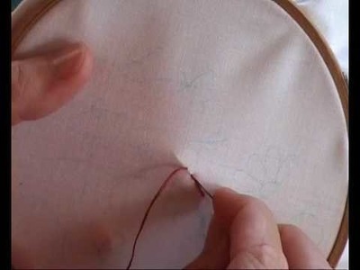 Embroidery stitches - How to work Back Stitch