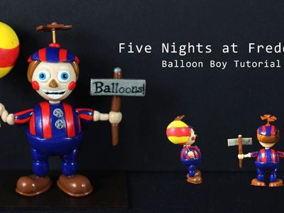 Five Nights at Freddy's 2 Balloon Boy Polymer Clay Tutorial