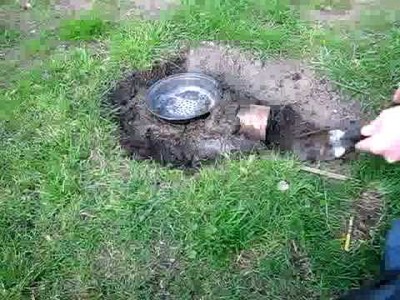 How to make a charcoal forge out of mud