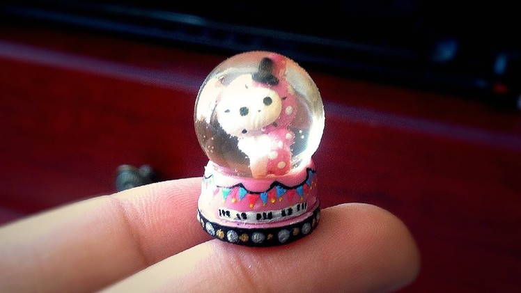 Miniature Polymer Clay and Resin Snow Globe Tutorial