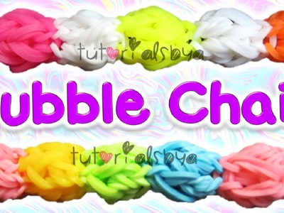 NEW 3D Bubble Chain Rainbow Loom Bracelet Tutorial | How To