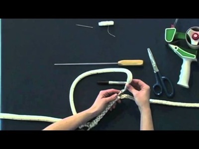 Part 1 How to Make Horse Lead Rope or Marine Spliced Loop - Class 1 Double Braid Eye Splice