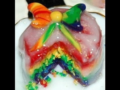 Rainbow Cake -How to Make Rainbow Cake in Polymer clay GOI