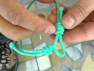 Sawyer Making Rope Bracelet