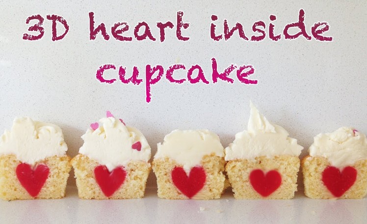 3D Heart Inside Cupcake HOW TO COOK THAT Ann Reardon