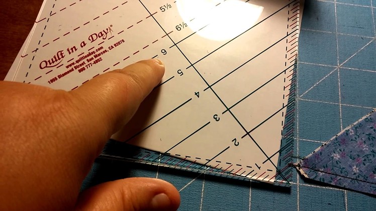 6 1.2 Triangle Square Up Ruler by Quilt in a Day