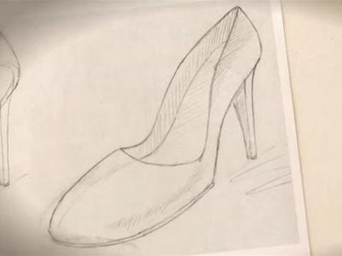 A guide to drawing a shoe